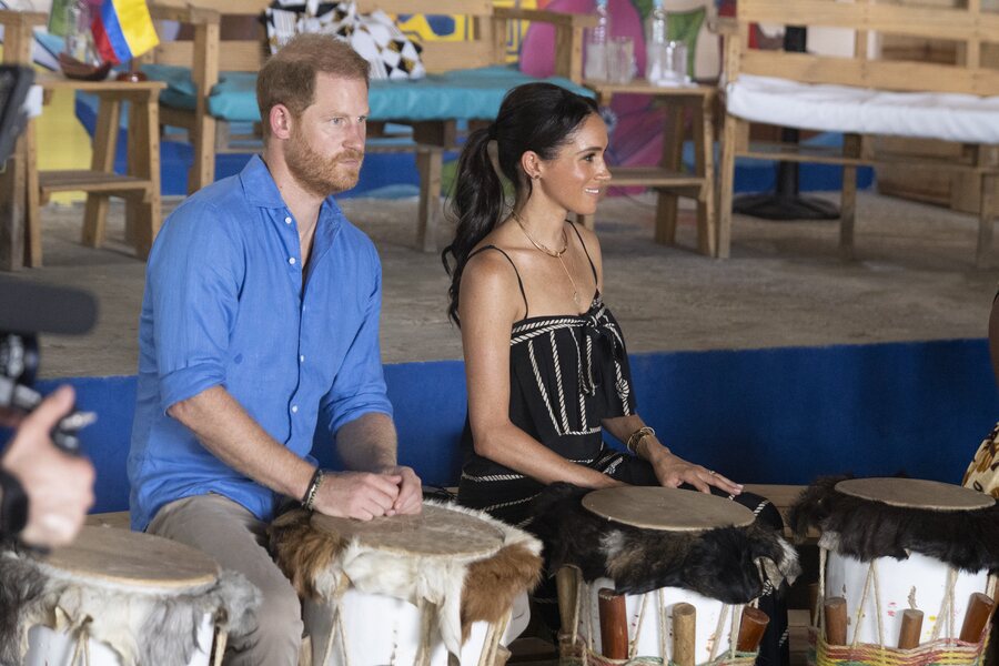 El Príncipe Harry y Meghan Markle en Cartagena de Indias en Colombia