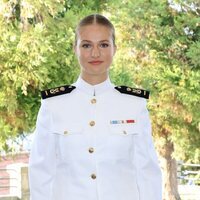 Foto oficial del ingreso de la Princesa Leonor a la Escuela Naval de Marín, en Pontevedra