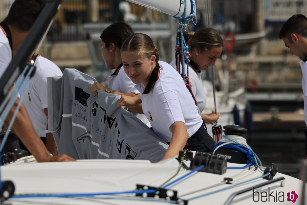 La Princesa Leonor, en instrucción marinera tras ingresar en la Escuela Naval de Marín