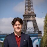 Christian de Dinamarca con la Torre Eiffel en los Juegos Paralímpicos de París 2024