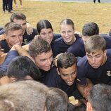 La Princesa Leonor durante una competición deportiva en la Escuela Naval de Marín