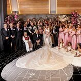 Foto oficial de la boda de Marta Luisa de Noruega y Durek Verrett con sus familiares y amigos