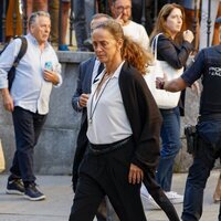 Blanca Suelves en el funeral de Juan Gómez-Acebo