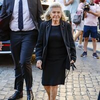 Beatriz de Orleans en el funeral de Juan Gómez-Acebo