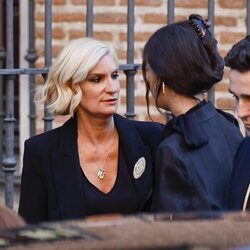 María Zurita, Froilán y Victoria Federica en el funeral de Juan Gómez-Acebo