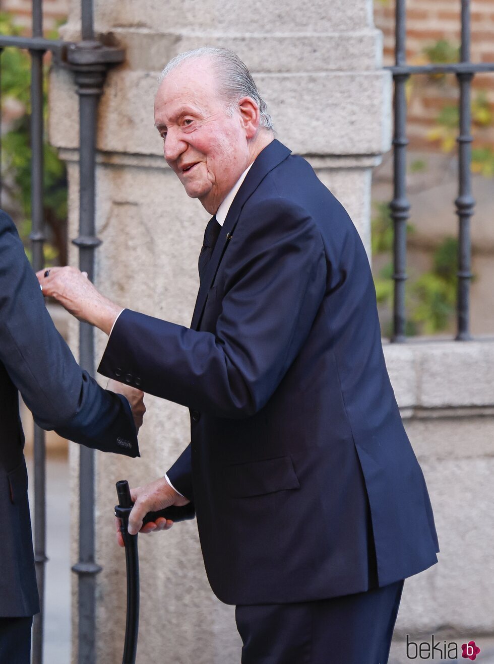 El Rey Juan Carlos en el funeral de Juan Gómez-Acebo