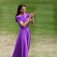 Kate Middleton aplaudiendo a Alcaraz en Wimbledon 2024