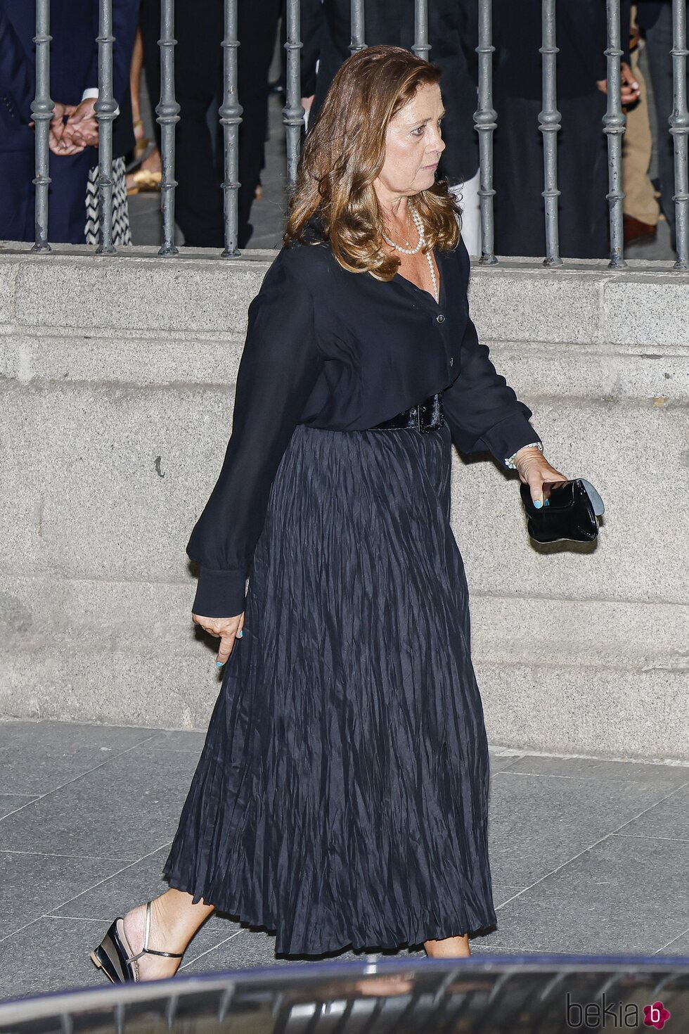 Alexia de Grecia en el funeral de Juan Gómez-Acebo