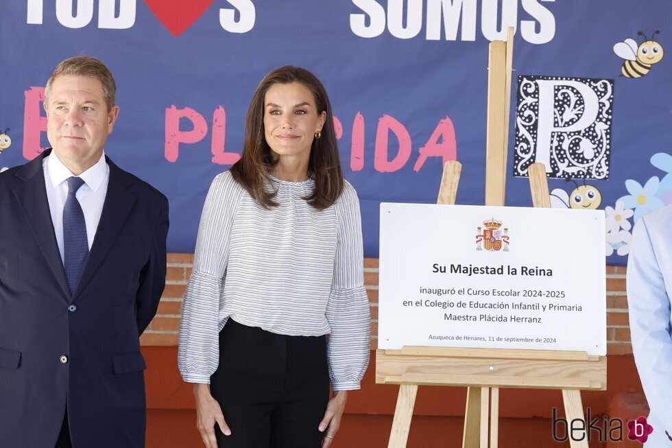 La Reina Letizia con Emiliano García-Page en la apertura del Curso Escolar 2024/2025