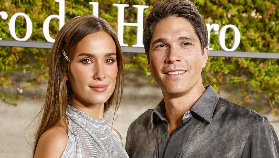 María Pombo y Pablo Castellano en el desfile de Pedro del Hierro en la Mercedes Benz Fashion Week 2024