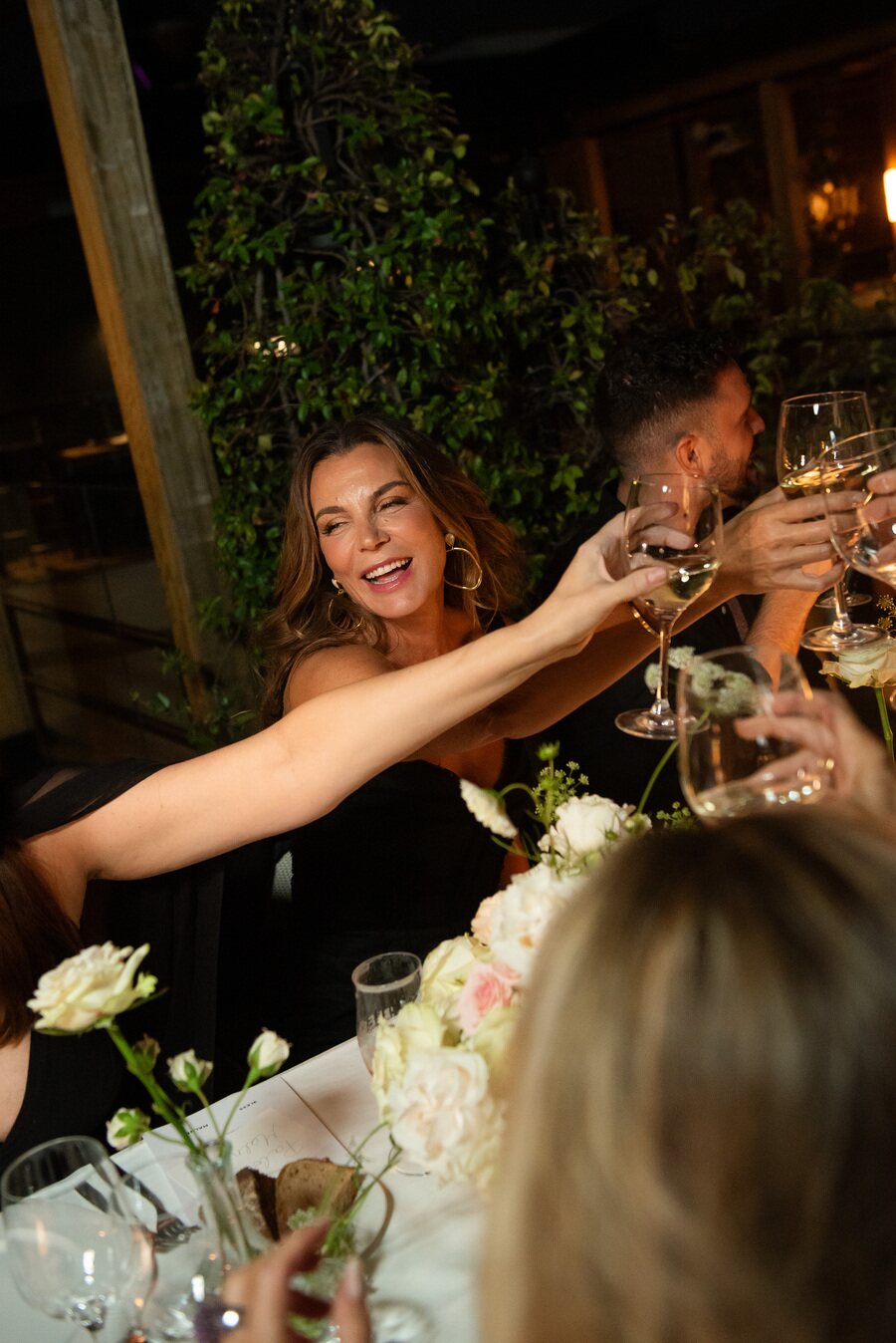 Mar Flores durante la cena de presentación de su colección para la Maison Malne