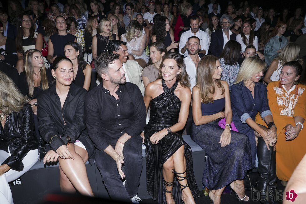 Mar Flores en el front row del desfile de la Maison Malne