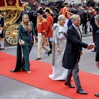 Guillermo Alejandro y Máxima de Holanda y su hija Amalia de Holanda en el Prinsjesdag 2024