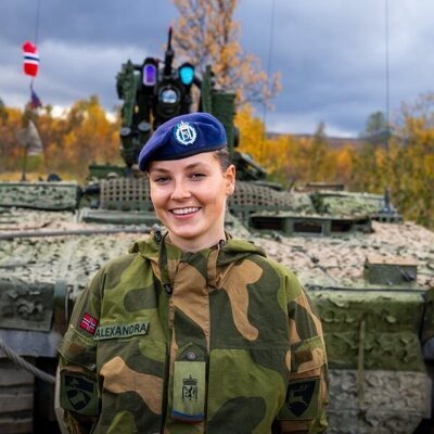 Ingrid Alexandra de Noruega en el Ejército