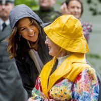 Mary de Dinamarca y Margarita de Dinamarca en un momento cómplice