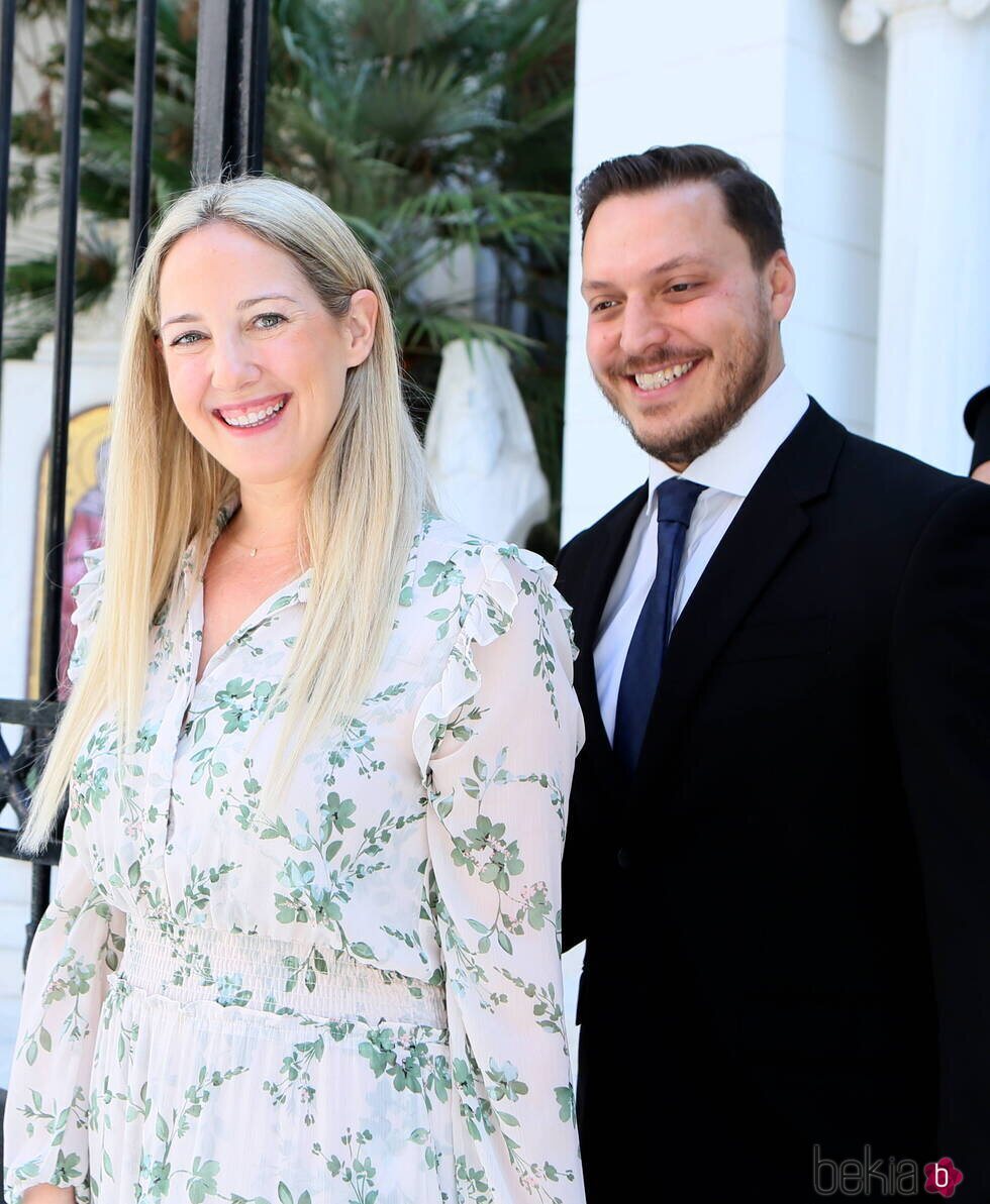 Theodora de Grecia y Matthew Kumar antes de su boda