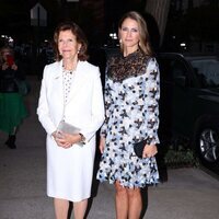 Silvia de Suecia y Magdalena de Suecia en una cena en Nueva York por el 25 aniversario de la World Childhood Foundation