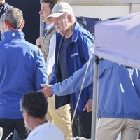 El Rey Juan Carlos en las regatas de Sanxenxo tras su encuentro con los Reyes Felipe y Letizia y la Princesa Leonor