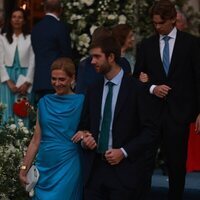 La Infanta Cristina y Juan Urdangarin en la boda de Theodora de Grecia y Matthew Kumar