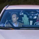 Alfonso Zurita y María Zurita camino a una cena con el Rey Juan Carlos en casa de Pedro Campos en Sanxenxo