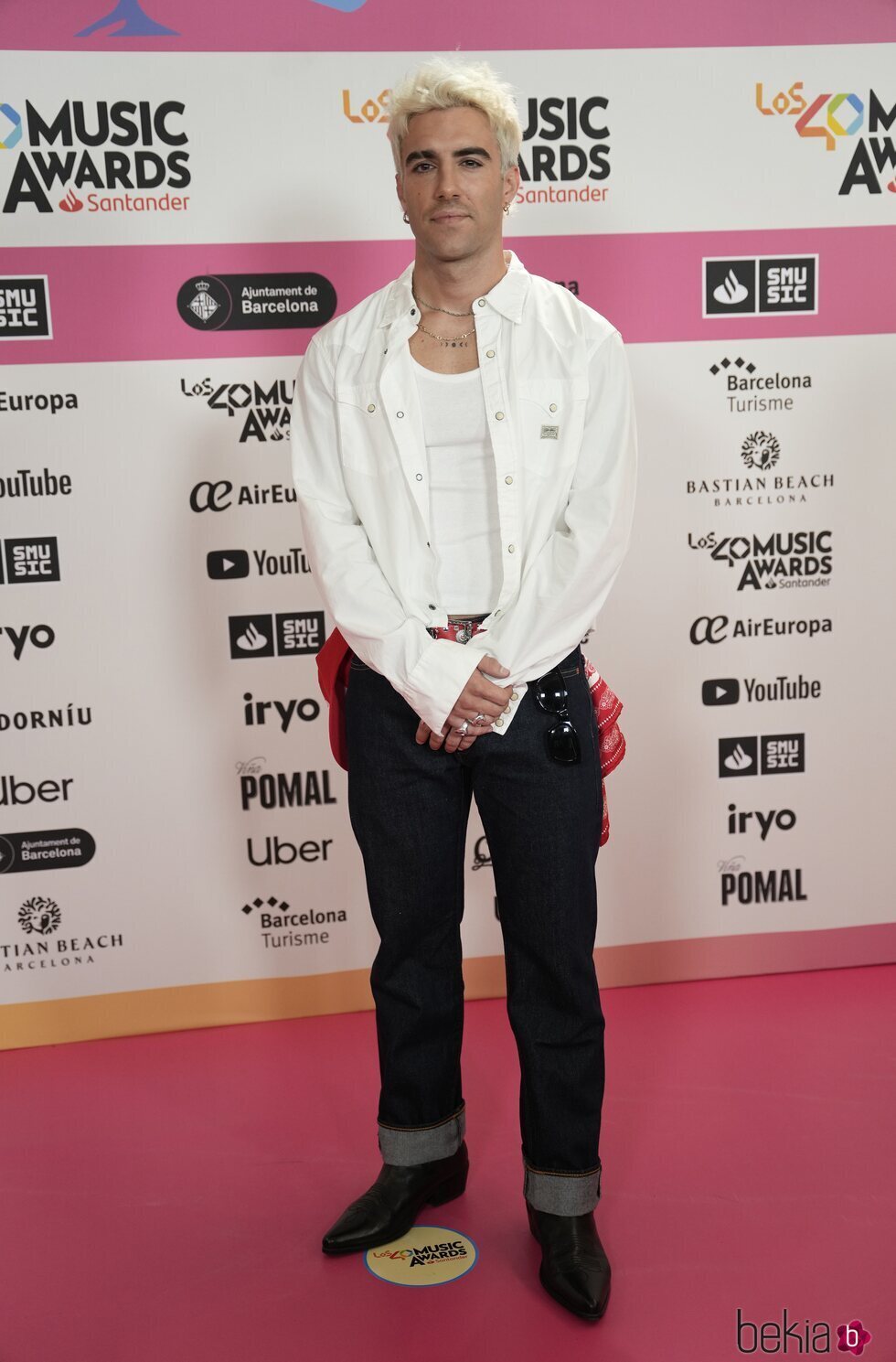 Álvaro de Luna en la cena de nominados de Los 40 Music Awards 2024