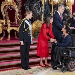 Teresa Perales en la recepción oficial por el Día de la Hispanidad 2024