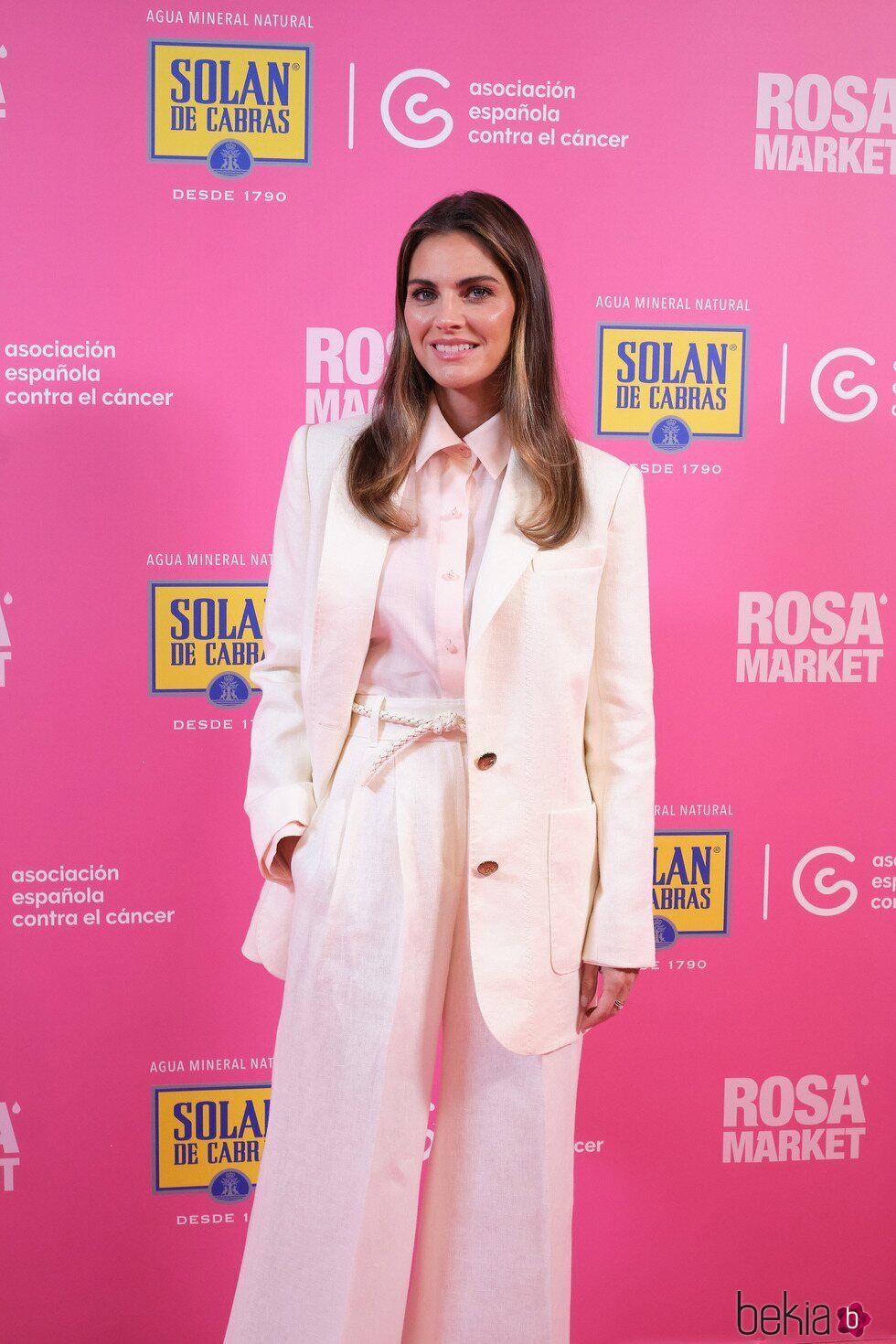 Amaia Salamanca en la inauguración del  Rosa Market para apoyar la lucha contra el cáncer de mama