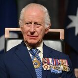 El Rey Carlos III en el Parlamento australiano en Canberra durante su viaje oficial a Australia en octubre de 2024