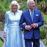 Los Reyes Carlos III y Camilla visitan el Jardín Botánico de Canberra durante su viaje oficial a Australia en octubre de 2024