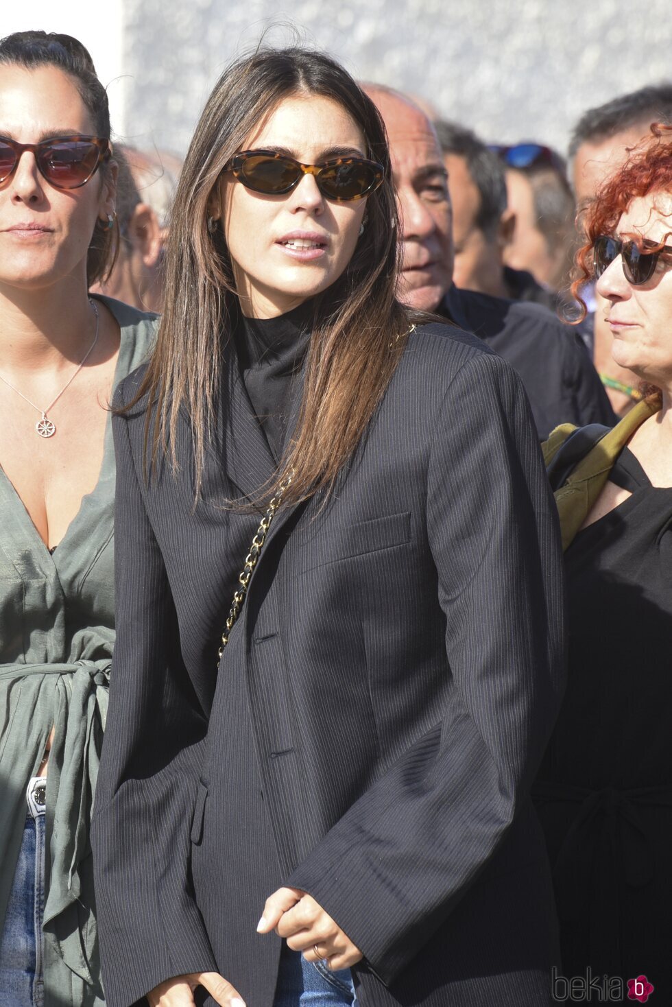 Anna Ferrer Padilla en el funeral de su tío Luis Padilla