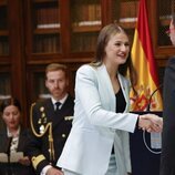 La Princesa Leonor durante el acto de entrega de la Medalla de Asturias