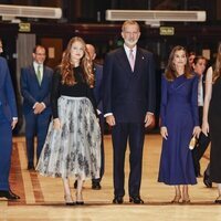 La Princesa Leonor, el Rey Felipe, la Reina Letizia y la Infanta Sofía en el concierto de los Premios Princesa de Asturias 2024