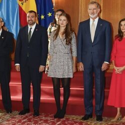 Los Reyes Felipe y Letizia, la Princesa Leonor y la Infanta Sofía en los Premios Fin de Grado en Oviedo