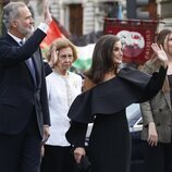 El Rey Felipe, la Reina Sofía, la Reina Letizia y la Infanta Sofía llegan a los Premios Princesa de Asturias