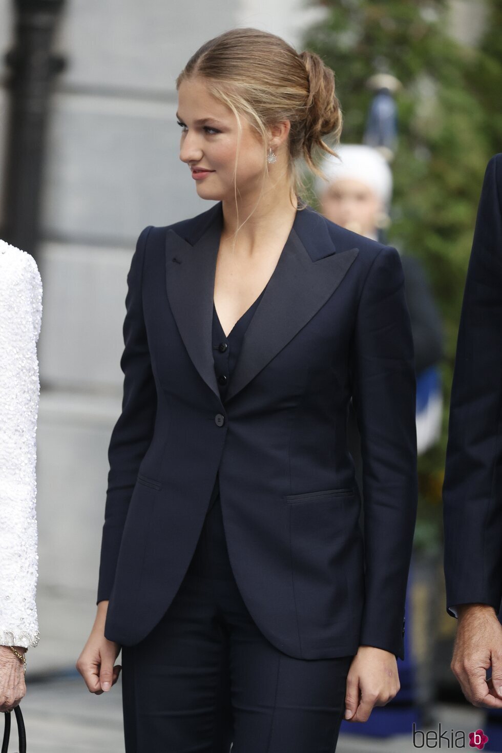 La Princesa Leonor en su llegada a los Premios Princesa de Asturias 2024