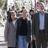 Los Reyes Felipe y Letizia, la Princesa Leonor y la Infanta Sofía en la entrega del premio Pueblo Ejemplar 2024