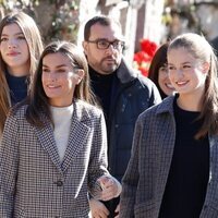 La Reina Letizia, la Princesa Leonor y la Infanta Sofía en la entrega del premio Pueblo Ejemplar 2024