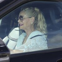 Belén Rueda llegando a la boda de Ana Guerra y Víctor Elías