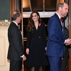 Kate Middleton y el Príncipe Guillermo llegando al Festival Anual del Recuerdo de la Legión Real Británica 2024