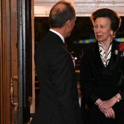 La Princesa Ana llegando al Festival Anual del Recuerdo de la Legión Real Británica 2024