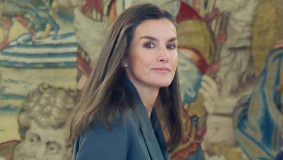 La Reina Letizia en una audiencia en el Palacio de la Zarzuela