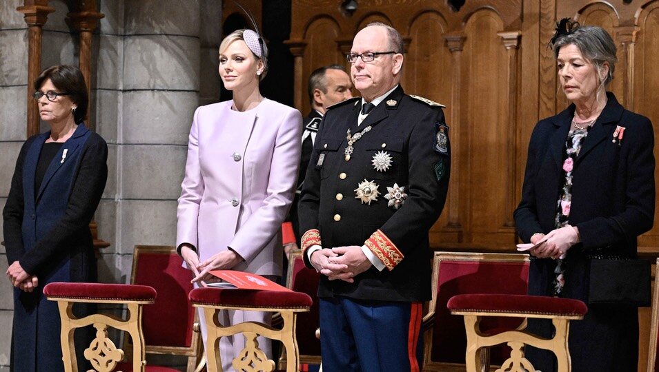 Alberto y Charlene de Mónaco y Carolina y Estefanía de Mónaco en el Día Nacional de Mónaco 2024