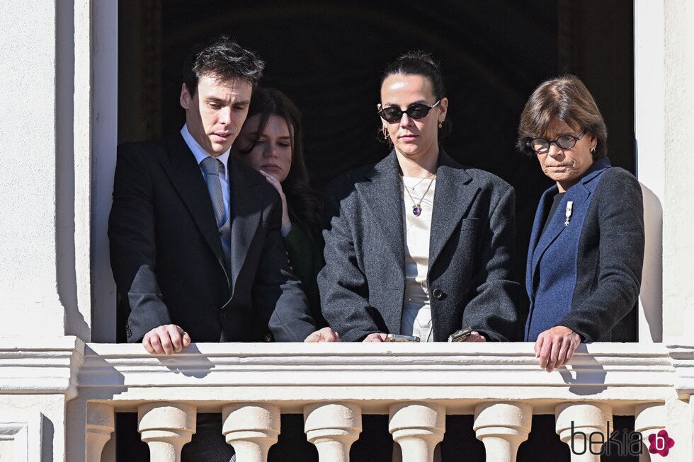 Louis Ducruet, Camille Gottlieb, Pauline Ducruet y Estefanía de Mónaco en el Día Nacional de Mónaco 2024