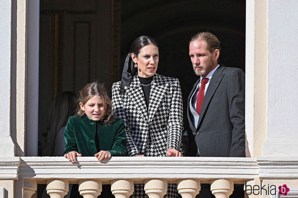 Andrea Casiraghi y Tatiana Santo Domingo y su hija India Casiraghi en el Día Nacional de Mónaco 2024