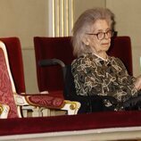 Irene de Grecia en el palco del Teatro Real en un concierto benéfico