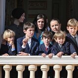 Beatrice Borromeo y su hijo, Carlota Casiraghi y sus hijos, Alexandra de Hannover y los hijos de Andrea Casiraghi