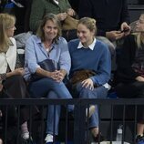 La Infanta Cristina e Irene Urdangarin en un partido de Pablo Urdangarin en Granollers