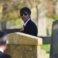 Louis Tomlinson en el funeral de Liam Payne