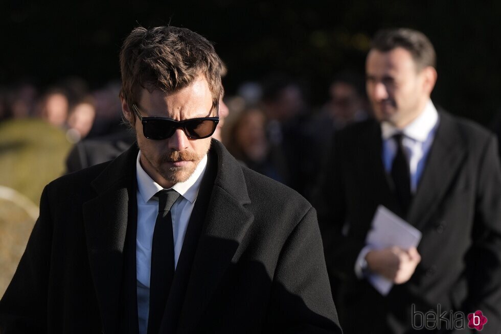 Harry Styles a la salida del funeral de Liam Payne