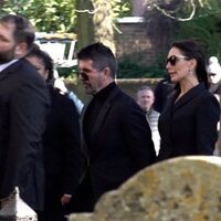 Simon Cowell en el funeral de Liam Payne